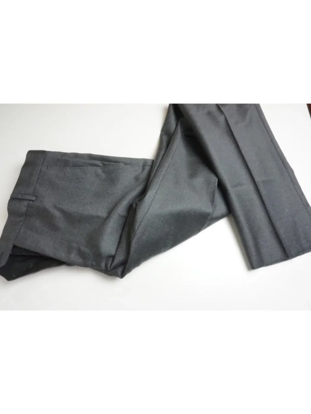 Flannel Bay Gray Edward Barkley 100s Wool 2Pc Suit Jacket Pants Sz 40 Brand Newc